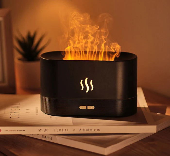 Air Flame® - Umidificador e Aromatizador de Ambientes + Essência de Brinde