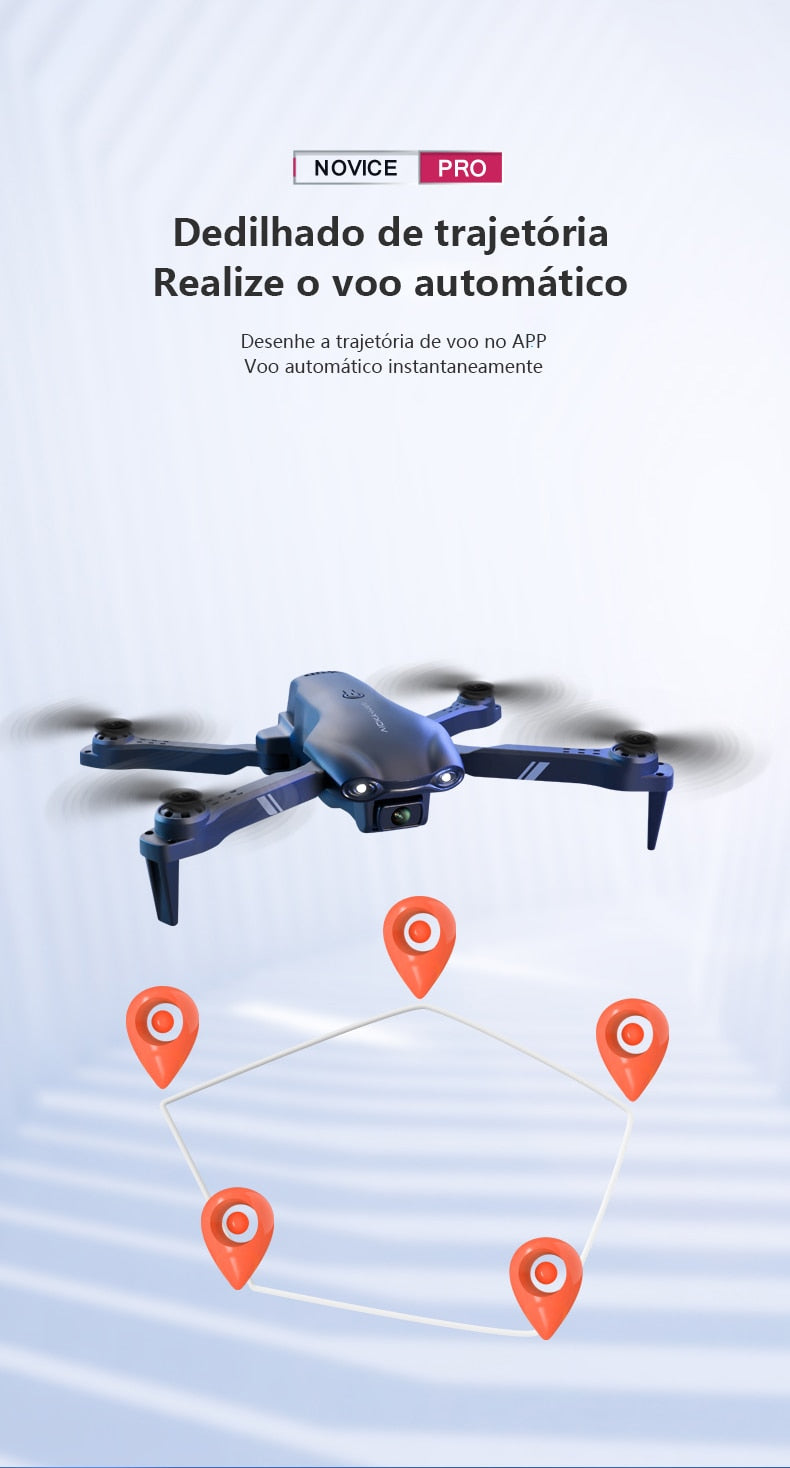 Mini Drone Quadcopter com Câmera Wi-Fi 4K HD 2023 Nível Iniciante - Mavic Mini